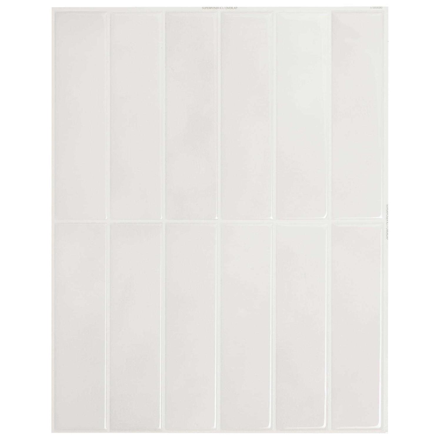 Smart Tiles Peel and Stick Backsplash 4 Sheets of 10.20 x 9.00 - Zenithce