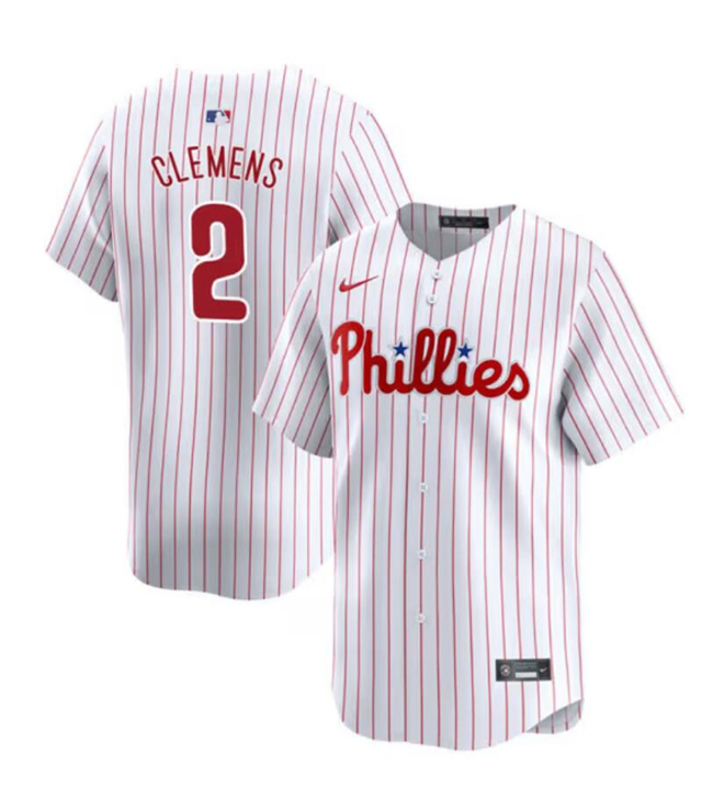 Philadelphia Phillies #2 Kody Clemens White Home Limited Stitched Jersey - Zenithce