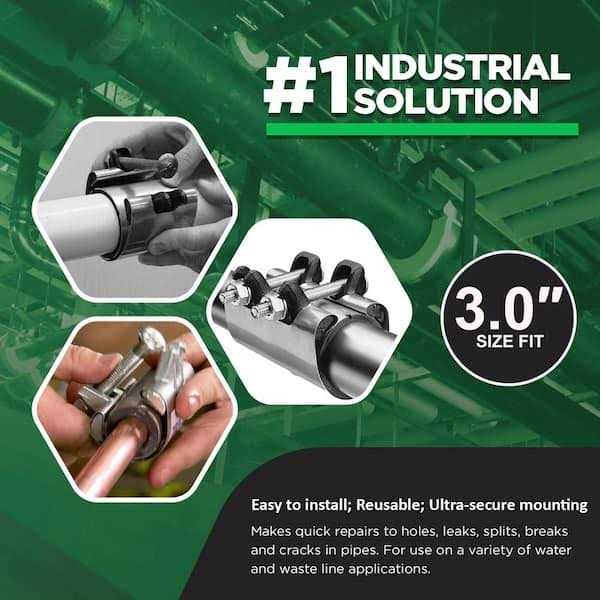 The Plumber’s Choice 5 in. PVC Flexible Coupling with Stainless Steel Clamps - Zenithce