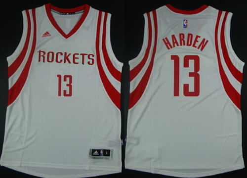 Houston Rockets #13 James Harden Revolution 30 Swingman 2014 White Red Jersey - Zenithce