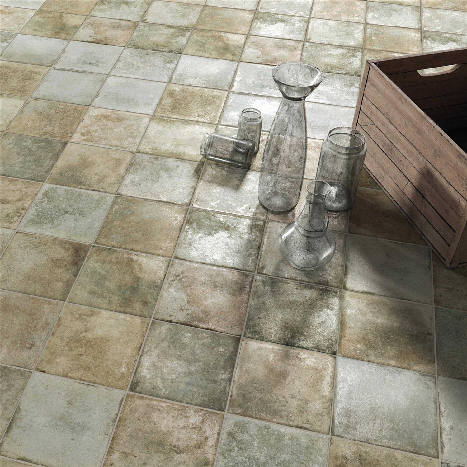 Merola Tile Kings Etna Blue 13-1/8 in. x 13-1/8 in. Ceramic Floor and Wall Tile - Zenithce