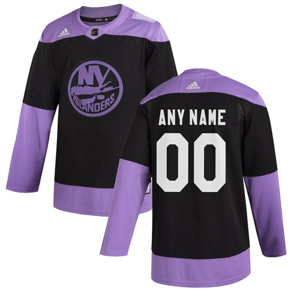 New York Islanders Adidas Black Hockey Fights Cancer Custom Practice NHL Stitched Jersey - Zenithce