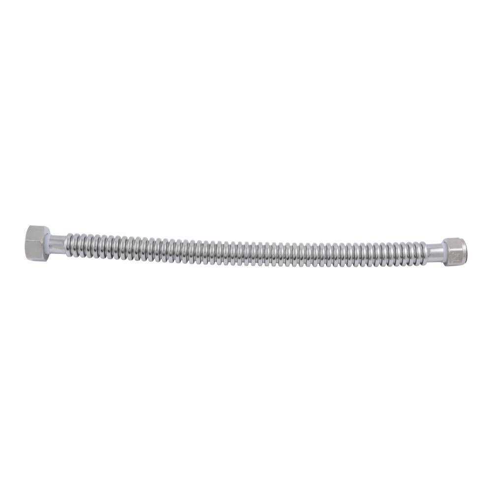 Holdrite 18-in 1-1/2-in Fip Inlet x 1-1/2-in Fip Outlet Corrugated Stainless Steel Water Heater Connector QFC-11218 - Zenithce