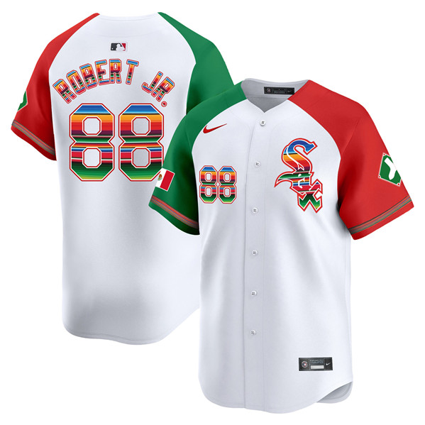 Chicago White Sox #88 Luis Robert Jr. White Mexico Vapor Premier Limited Stitched Jersey - Zenithce