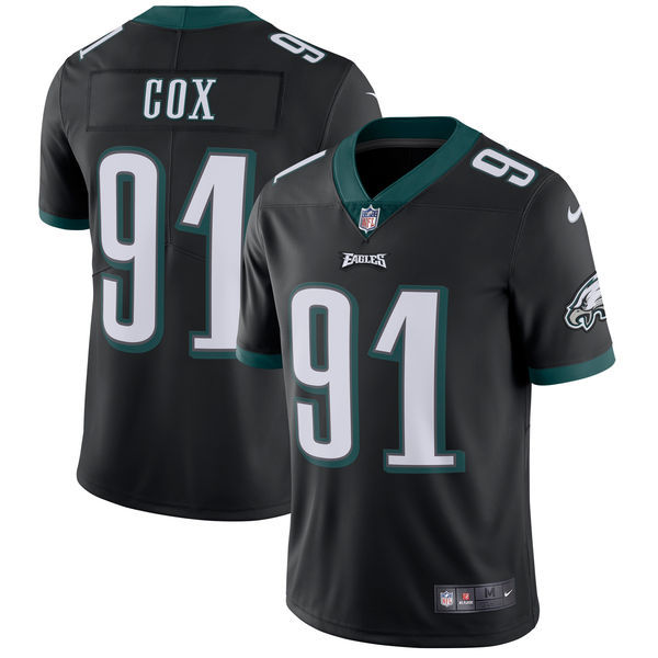 Philadelphia Eagles #91 Fletcher Cox Nike Black Vapor Untouchable Limited Stitched Jersey - Zenithce