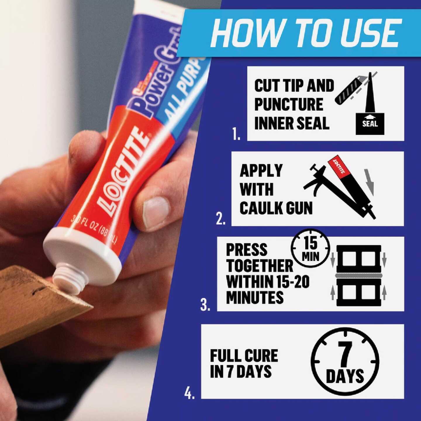 Loctite Power Grab Construction Adhesive All Purpose - Zenithce