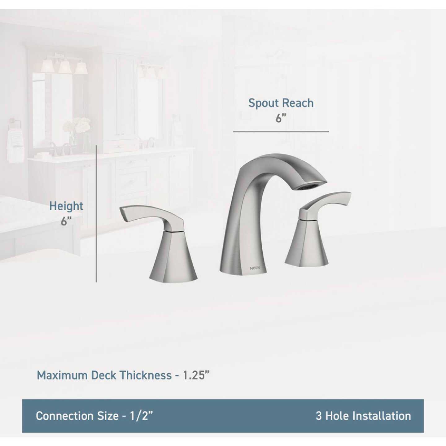 Moen Lindor Bathroom Faucet - Zenithce