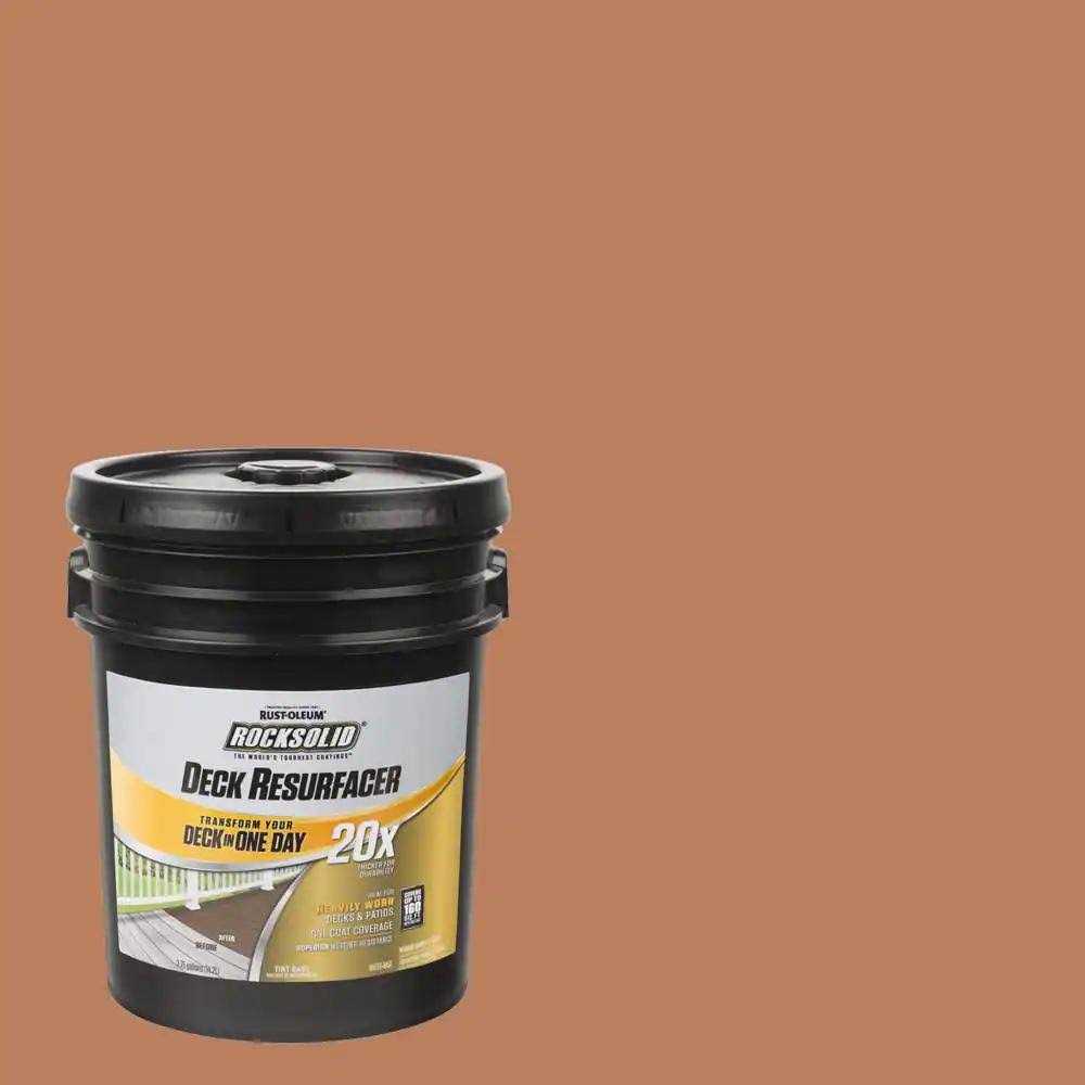 Rust-Oleum RockSolid 4 gal Exterior 20X Deck Resurfacer - Zenithce