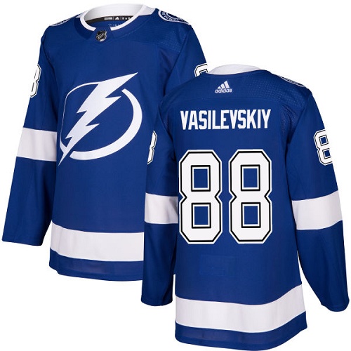 Tampa Bay Lightning #88 Andrei Vasilevskiy Blue Stitched Adidas Jersey - Zenithce