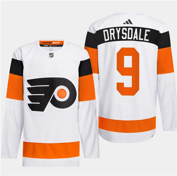 Philadelphia Flyers #9 Jamie Drysdale White 2024 Stadium Series Stitched Jersey - Zenithce