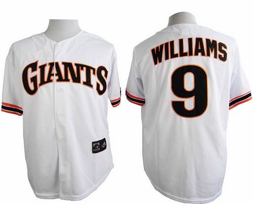 Giants #9 Matt Williams White 1989 Turn Back The Clock Stitched Jersey - Zenithce