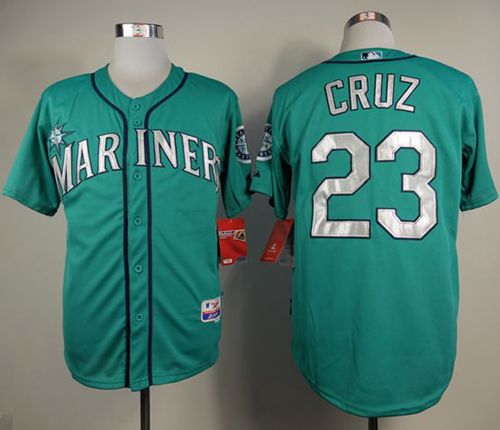 Mariners #23 Nelson Cruz Green Cool Base Stitched Jersey - Zenithce