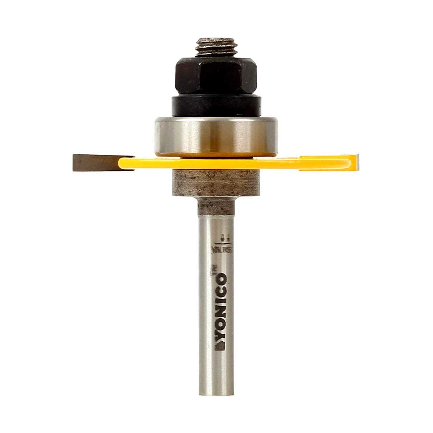 Yonico Router Bits Bevel Edge Forming 60 Degree 1/2-Inch Shank 13918 - Zenithce