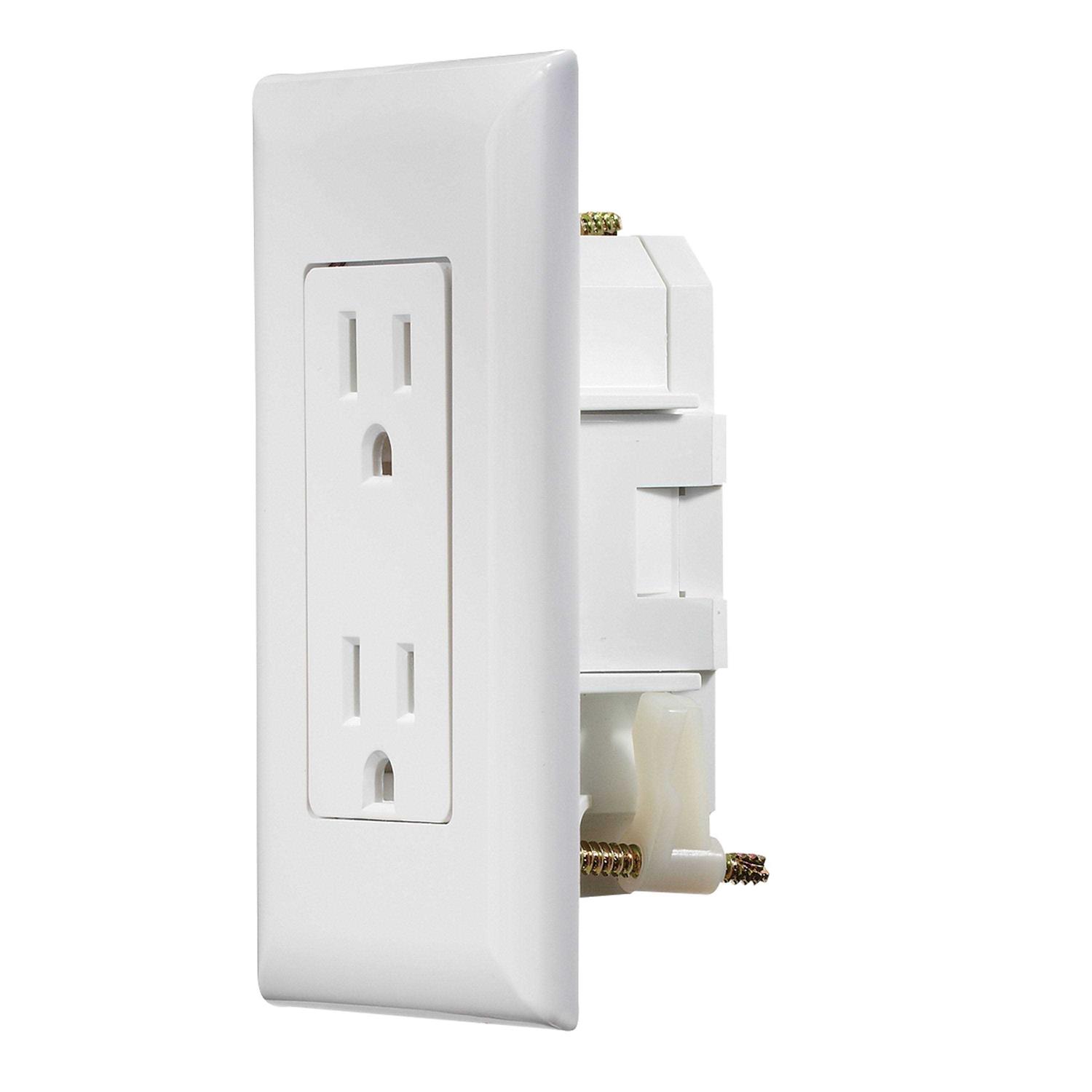 RV Designer S807 Dual GFCI Outlet with Cover Plate - Zenithce