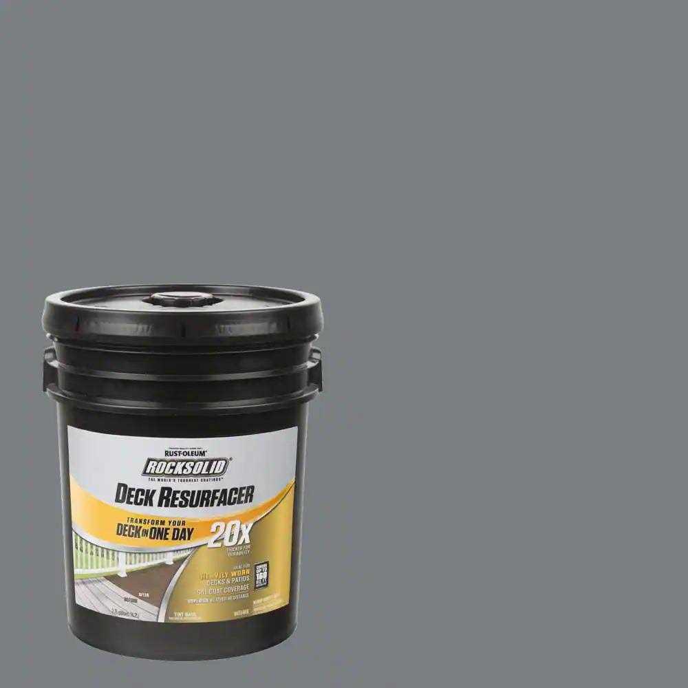 Rust-Oleum RockSolid 4 gal Exterior 20X Deck Resurfacer - Zenithce