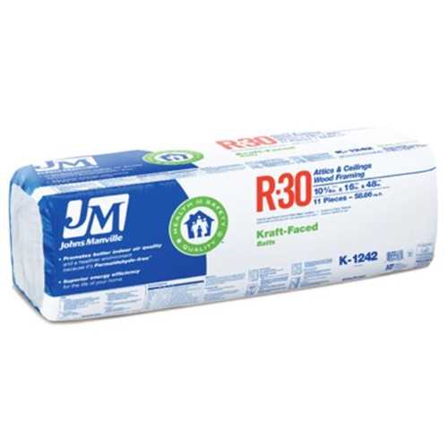 Johns Manville R-21 Wall 67.81-Sq Ft Kraft Faced Fiberglass Batt Insulation - Zenithce