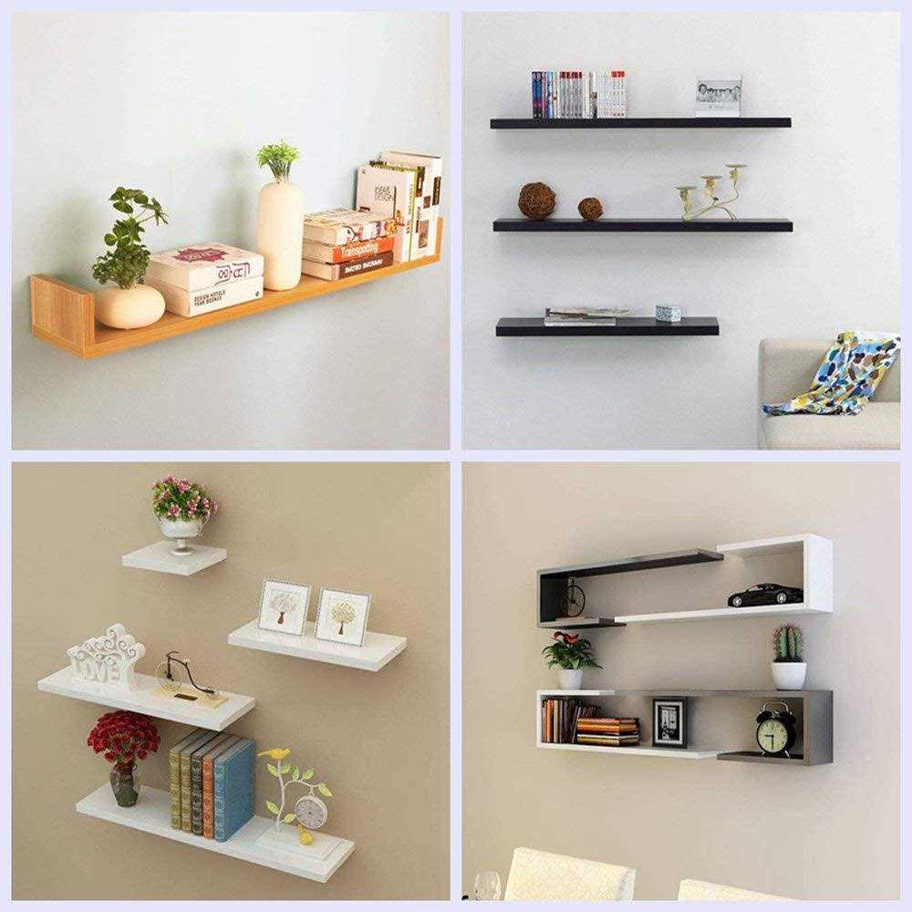 SpzcdZa 4pcs Floating Shelf Invisible Support Bracket,Hidden Shelf Support Brackets Hardened Concealed Floating Shelf Blind Wall Shelf - Zenithce