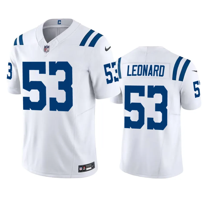 Indianapolis Colts #53 Shaquille Leonard White 2023 F.U.S.E Vapor Untouchable Stitched Jersey - Zenithce
