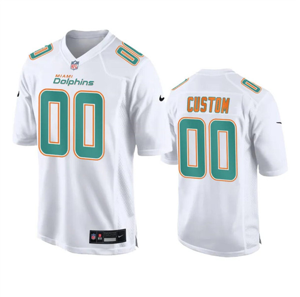 Miami Dolphins Custom White Fashion Vapor Untouchable Stitched Jersey - Zenithce