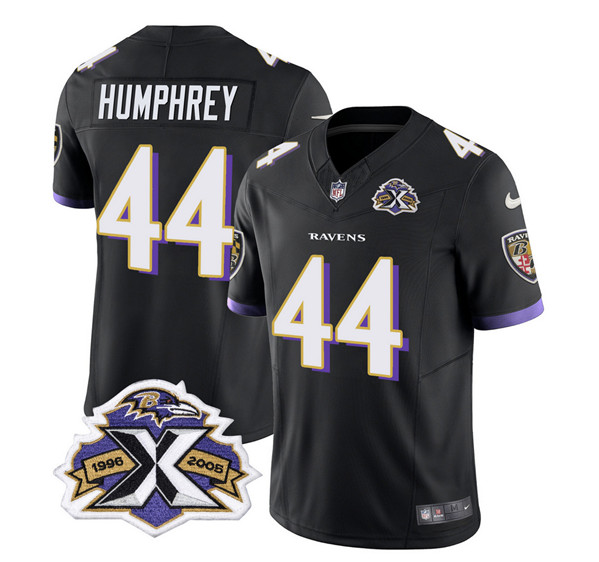 Baltimore Ravens #44 Marlon Humphrey Black 2023 F.U.S.E With Patch Throwback Vapor Limited Stitched Jersey - Zenithce