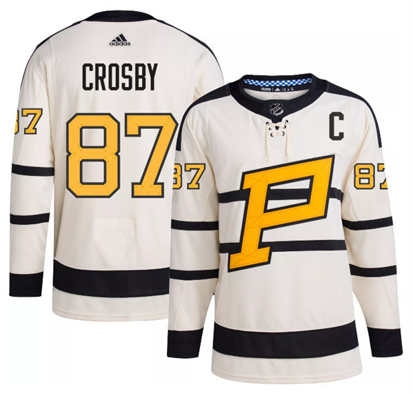 Pittsburgh Penguins #87 Sidney Crosby Cream 2023 Winter Classic Stitched Jersey - Zenithce
