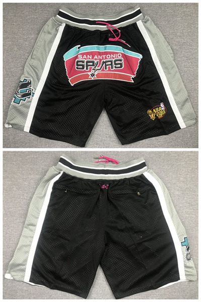 San Antonio Spurs Black Shorts (Run Small) - Zenithce