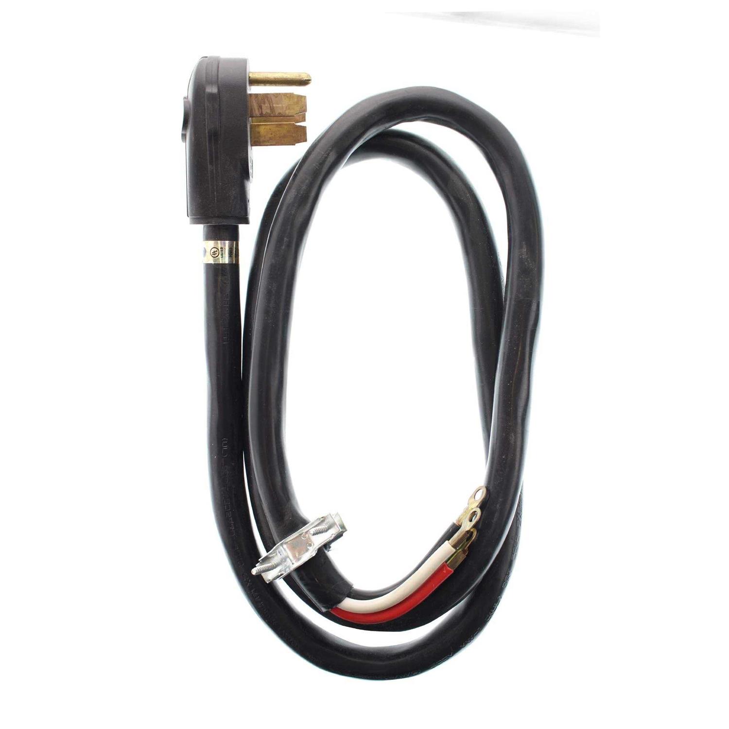 Utilitech 6-Ft 4-Prong Black Dryer Appliance Power Cord UTD100406 - Zenithce