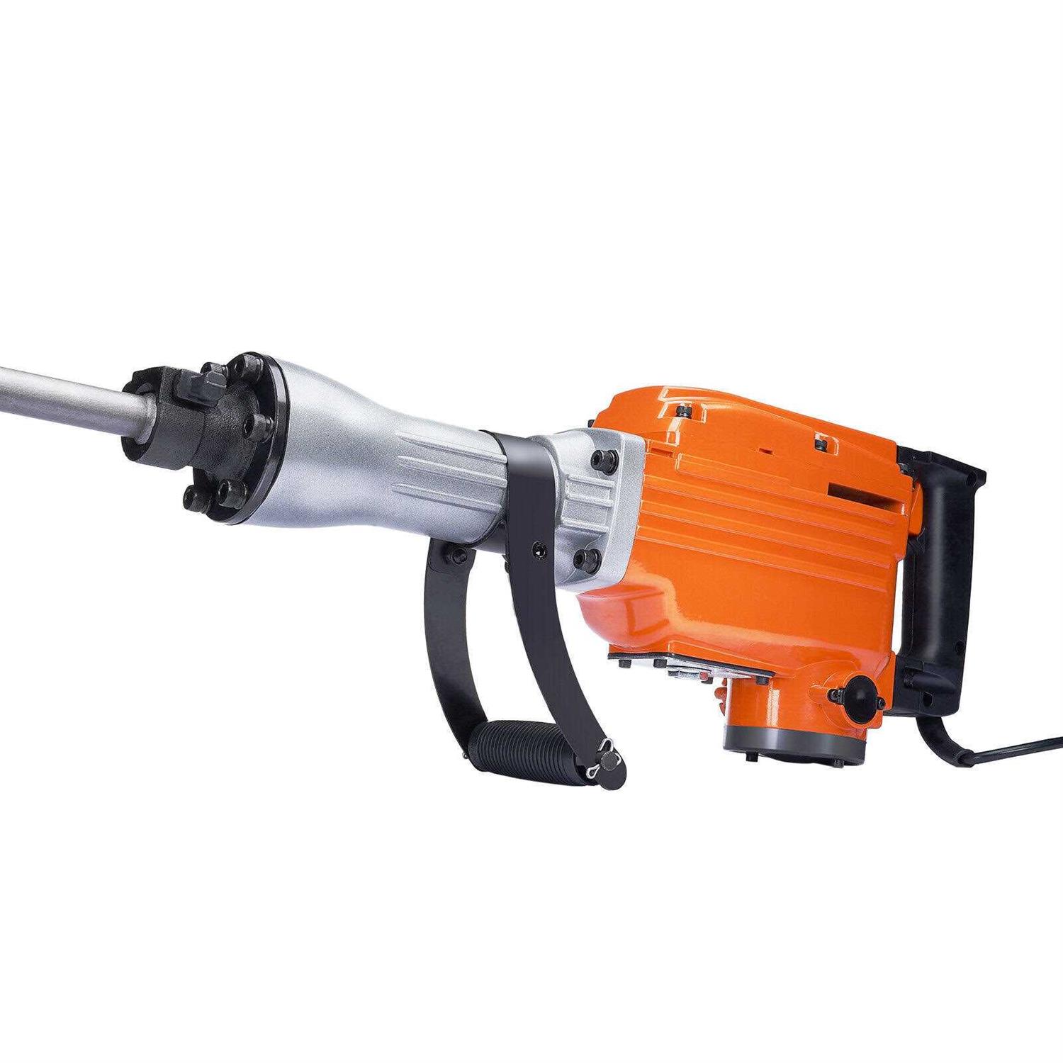 VEVOR Demolition Hammer Demolition Jack Hammer Concrete Breaker 3500W Electric Hammer 2 Chisel Bits - Zenithce