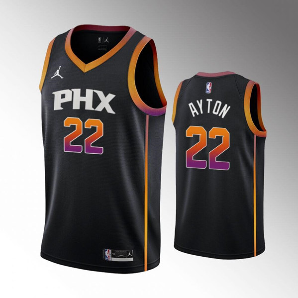 Phoenix Suns #22 Deandre Ayton Balck Stitched Jersey - Zenithce