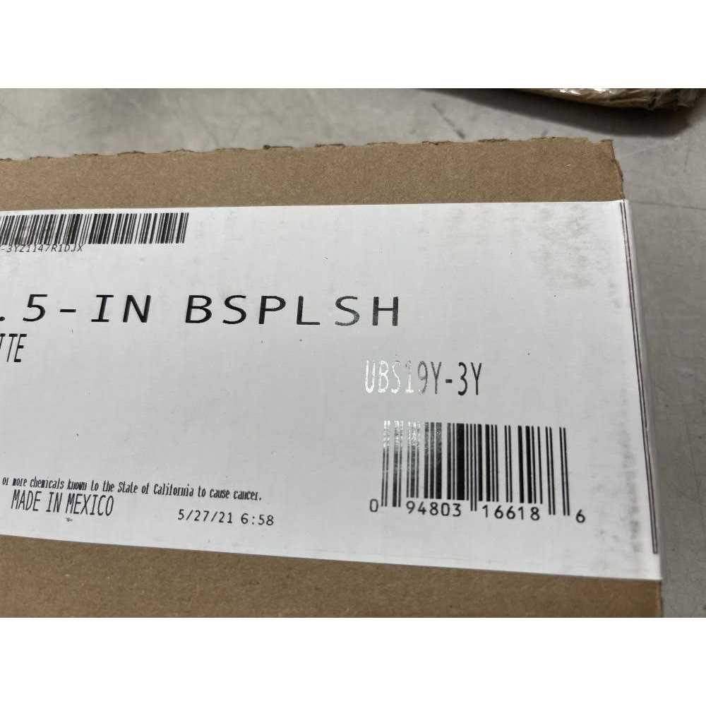 Prairiegrit Cultured Marble Backsplash in White UBS - Zenithce