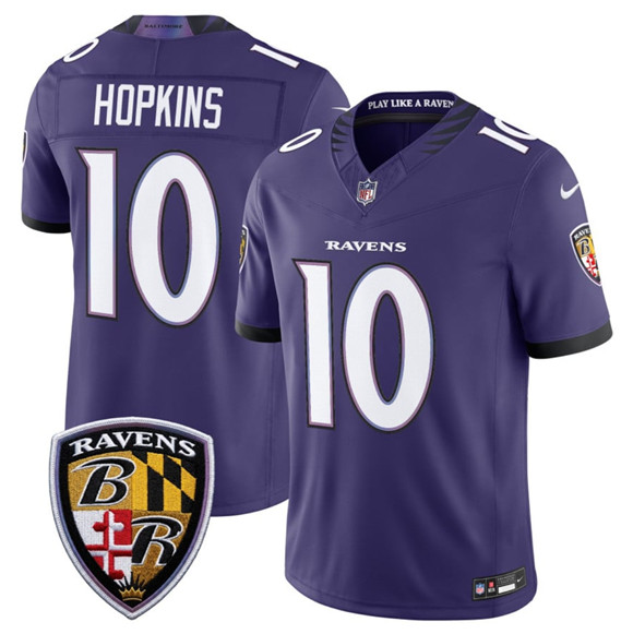 Baltimore Ravens #10 DeAndre Hopkins Purple 2026 F.U.S.E Vapor Limited Stitched Jersey - Zenithce