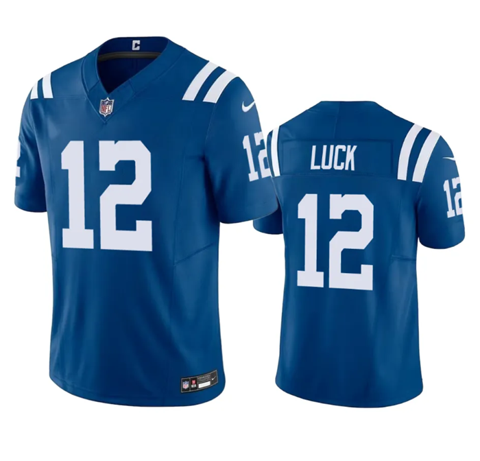Indianapolis Colts #12 Andrew Luck Blue 2023 F.U.S.E Vapor Untouchable Stitched Jersey - Zenithce