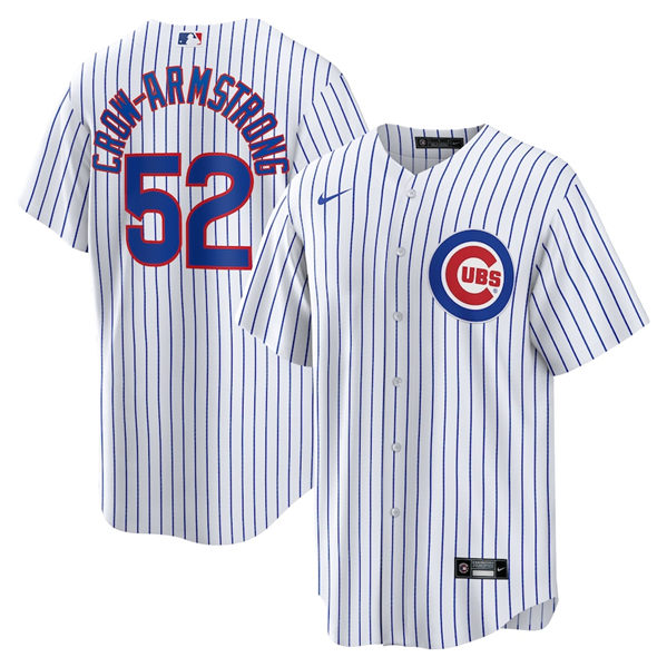 Chicago Cubs #52 Pete Crow-Armstrong White Home Stitched Jersey - Zenithce