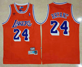 Los Angeles Lakers #24 Kobe Bryant Red Swingman Stitched Throwback Jersey - Zenithce