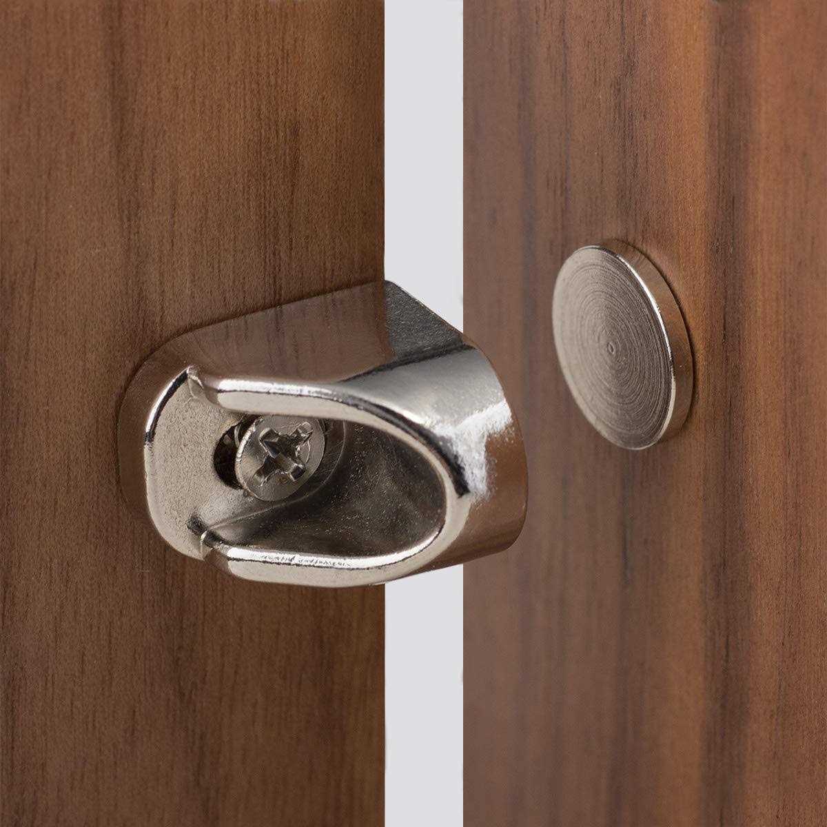 keenkee 4 pack magnetic cabinet Door catch with neodymium magnet cabinet latch magnetic closure hardware for kitchen cupboard - Zenithce