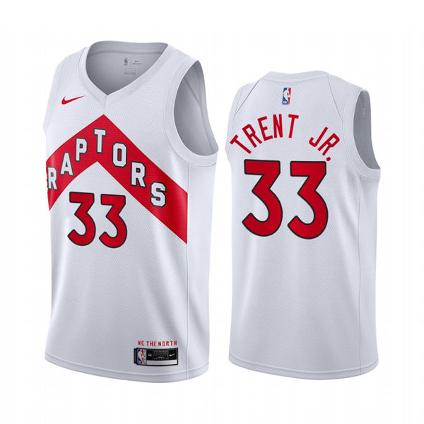 Toronto Raptors #33 Gary Trent Jr. White Association Edition Jersey - Zenithce