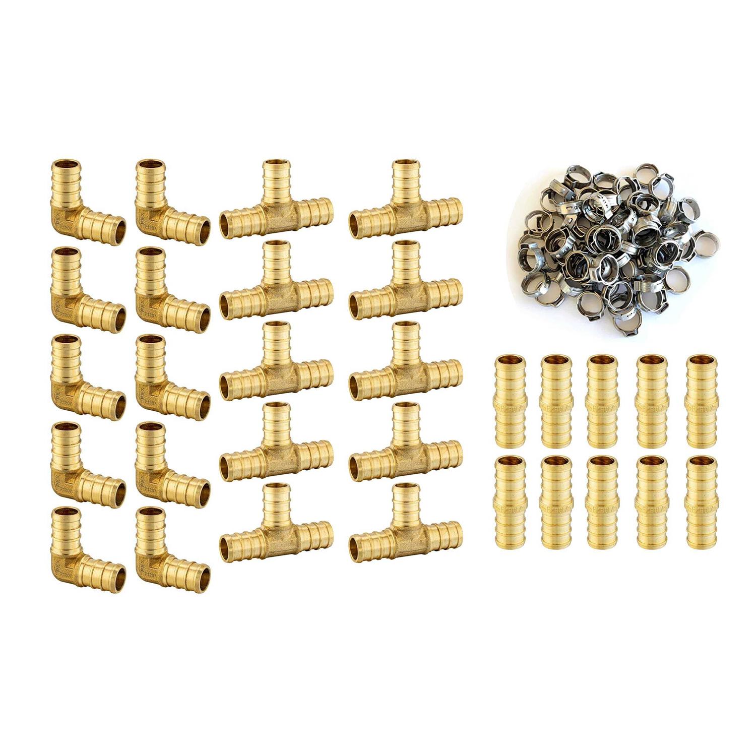 EFIELD 1/2 inch Pex-b Pipe/Tubing 2 Pex Kit - Zenithce