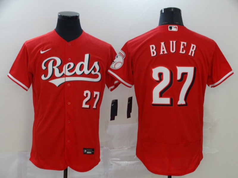 Cincinnati Reds #27 Trevor Bauer Reds Flex Base Stitched Jersey - Zenithce