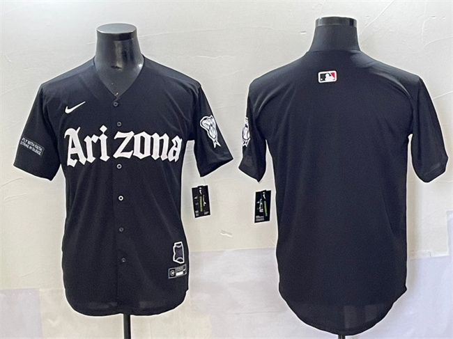 Arizona Diamondbacks Blank Black 'Gothic Desert Fang Edition' Vapor Premier Limited Stitched Jersey - Zenithce