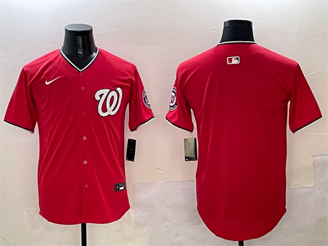 Washington Nationals Blank Red Limited Stitched Jersey - Zenithce