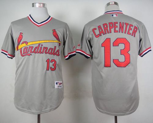 Cardinals #13 Matt Carpenter Grey 1978 Turn Back The Clock Stitched Jersey - Zenithce