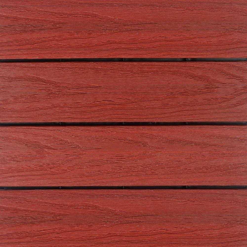 NewTechWood UltraShield Naturale 1 ft. x 1 ft. Quick Deck Outdoor Composite Deck Tile - Zenithce
