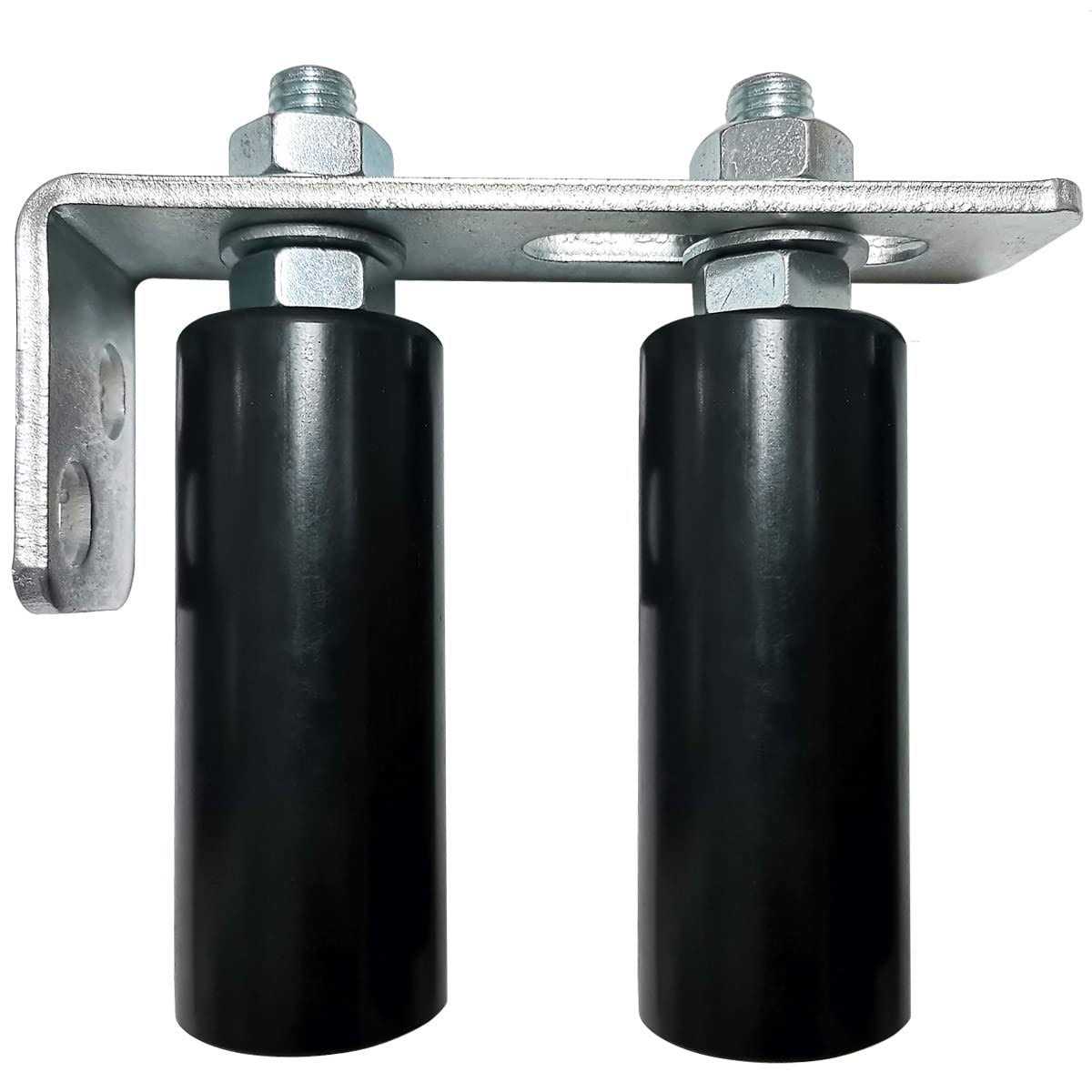 Mageway Universal Heavy Duty Slide Gate Guide Roller 6 Black L Rear Post Bracket Adjustable Dual Nylon Rollers Gate Support Assembly for Sliding - Zenithce