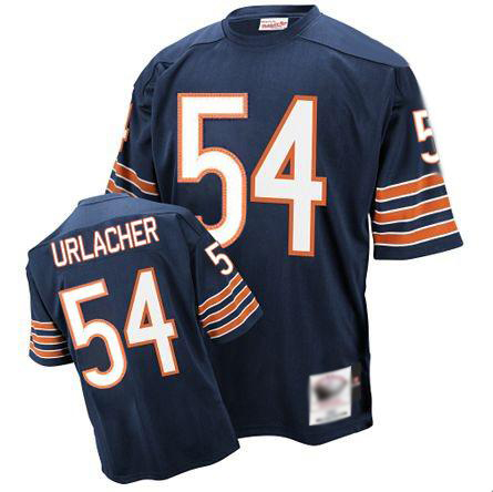 Mitchell And Ness Bears 54# Brian Urlacher Blue Stitched Throwback Jerseys - Zenithce