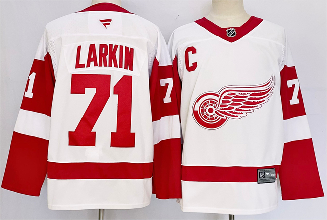 Detroit Red Wings #71 Dylan Larkin White 2024-25 Stitched Jersey - Zenithce