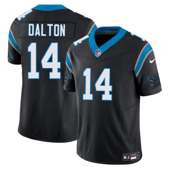Carolina Panthers #14 Andy Dalton Black 2024 F.U.S.E. Vapor Limited Stitched Jersey - Zenithce