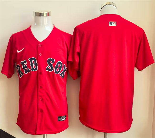 Boston Red Sox Blank Red Limited Stitched Jersey - Zenithce