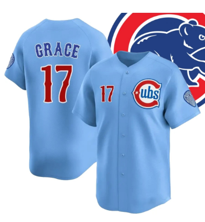 Chicago Cubs #17 Mark Grace Blue 2024-25 2nd Alternate Limited Stitched Jersey - Zenithce