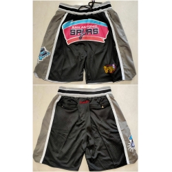 San Antonio Spurs Black Grey Shorts Run Small - Zenithce