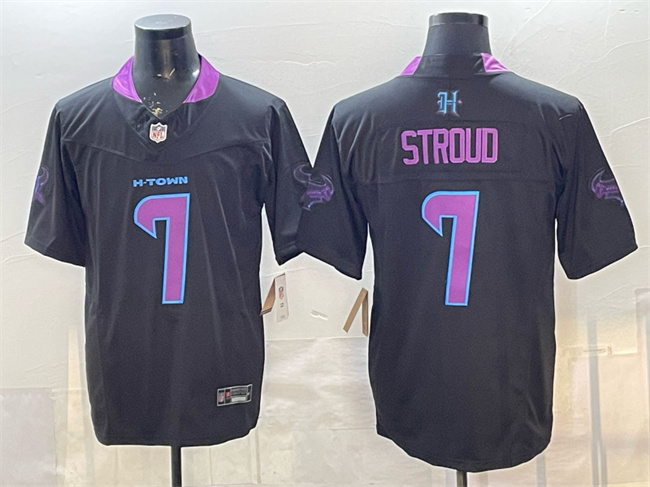 Houston Texans #7 C.J. Stroud Black F.U.S.E. 2025 DJ SCREW Vapor Limited Stitched Jersey - Zenithce